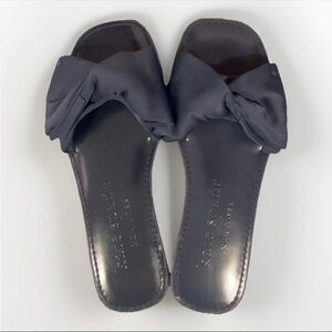 Kate Spade Dark Blue Bow Sandals
